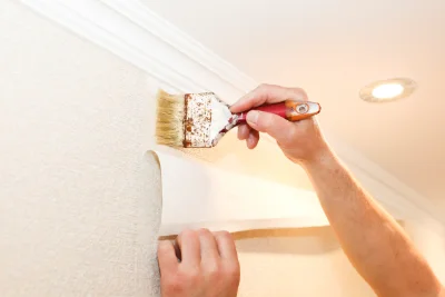 Pose de papier peint au Plan — revêtements muraux et toiles de verre
